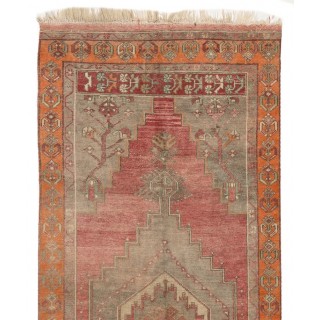 Mid-20th Century Handmade Anatolian Village Rug, Wool Floor Covering