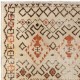One of a kind Vintage Handmade Turkish Area Rug in Beige, Orange and Brown Colors, 100% Wool