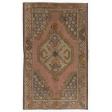 Handmade Vintage Turkish Village Rug