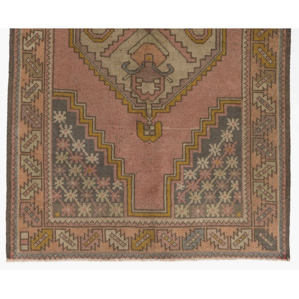 Handmade Vintage Turkish Village Rug