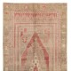 Vintage Turkish Oushak Rug in Soft Colors. 100% Wool Oriental Carpet