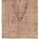 Vintage Turkish Oushak Rug in Soft Colors. 100% Wool Oriental Carpet