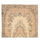 Authentic Hand-knotted Vintage Turkish Area Rug in Soft Colors
