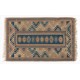 Vintage Soumak Turkish Accent Rug with Wool Pile