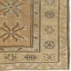 Authentic Handknotted Vintage Turkish Wool Rug with Geometric Patterned