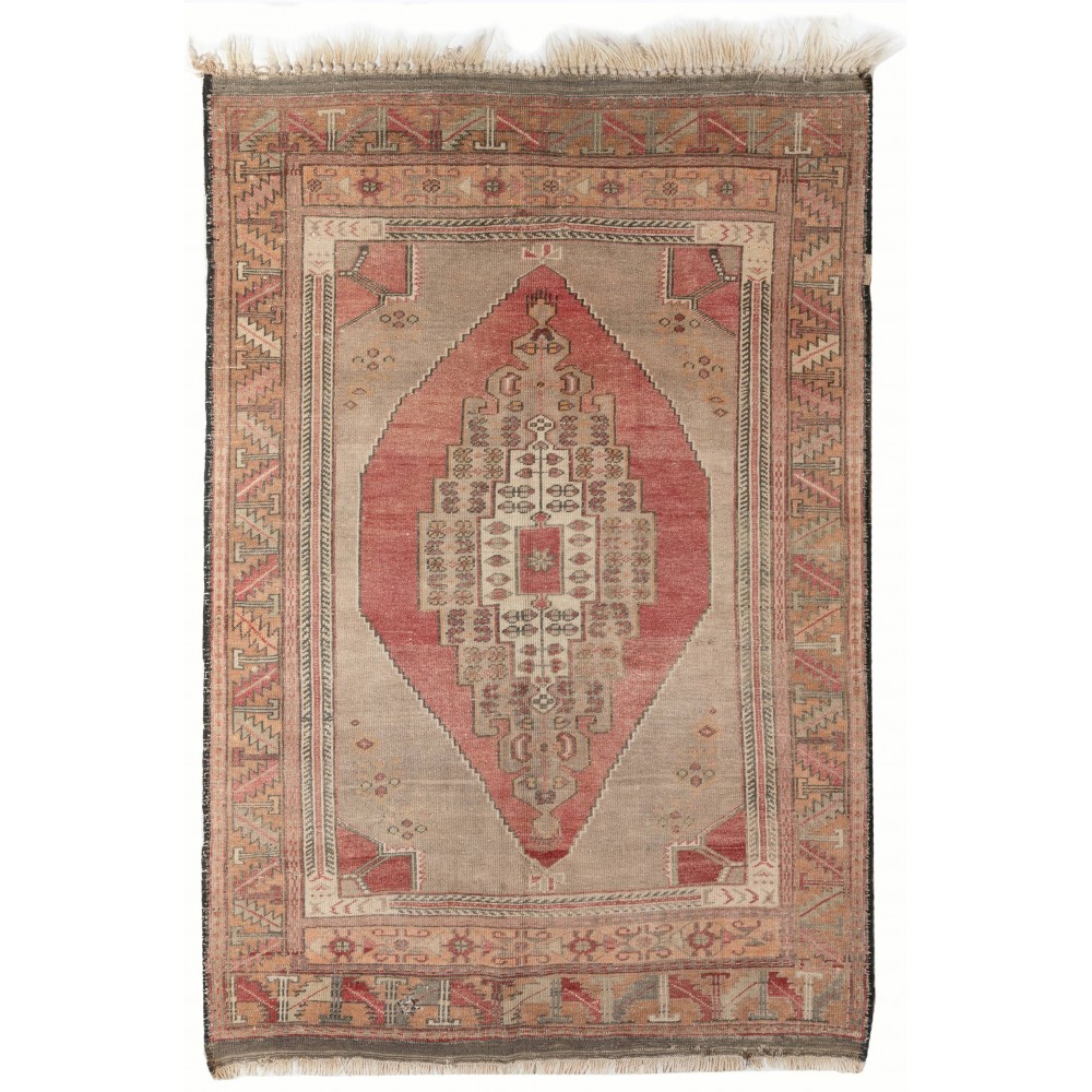 Vintage Handmade Turkish Village Rug