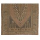 Vintage Oriental Accent Rug, Handmade Wool Carpet with Tribal Style