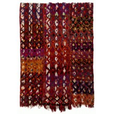 Colorful Hand-woven Vintage Central Anatolian Kilim (Flat-weave), Wall Hanging