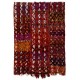 Colorful Hand-woven Vintage Central Anatolian Kilim (Flat-weave), Wall Hanging