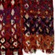 Colorful Hand-woven Vintage Central Anatolian Kilim (Flat-weave), Wall Hanging
