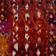 Colorful Hand-woven Vintage Central Anatolian Kilim (Flat-weave), Wall Hanging