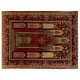 Semi Antique Handmade Cappadocia Wool Prayer Rug from Turkey, Ca 1940