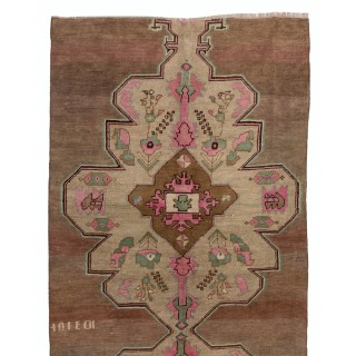 One-of-a-Kind Vintage Handmade Turkish Village Runner Rug