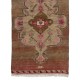 One-of-a-Kind Vintage Handmade Turkish Village Runner Rug One-of-a-Kind Vintage Handmade Turkish Village Runner Rug