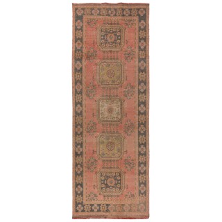 Authentic Corridor Rug from Turkey, 1960s Handmade Hallway Runner