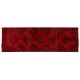 Mid-20th Century Handmade Anatolian Runner Rug Re-Dyed in Red Color