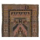 Unique Handmade Mid-20th Century Turkish Wool Rug with Tribal Style