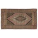 Traditional Hand-Knotted Vintage Turkish Rug with Tribal Style