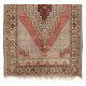 Handmade 1950s Turkish Village Rug with Geometric Medallion, All Wool