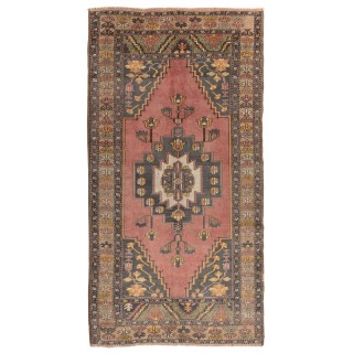 Vintage Handmade Village Rug, Ca 1960, Wool Carpet for Home & Office
