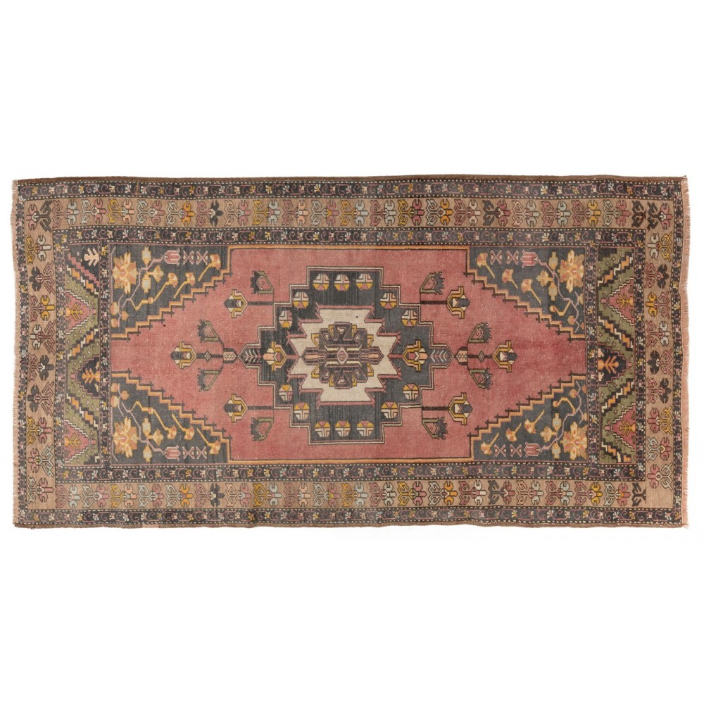 Vintage Handmade Village Rug, Ca 1960, Wool Carpet for Home & Office