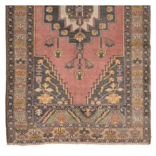 Vintage Handmade Village Rug, Ca 1960, Wool Carpet for Home & Office