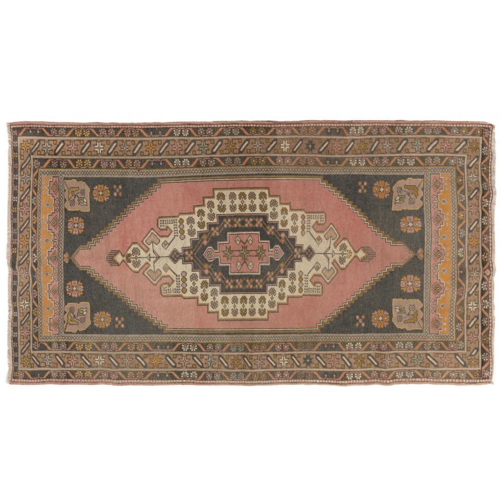 Authentic Handmade Vintage Turkish Village Rug