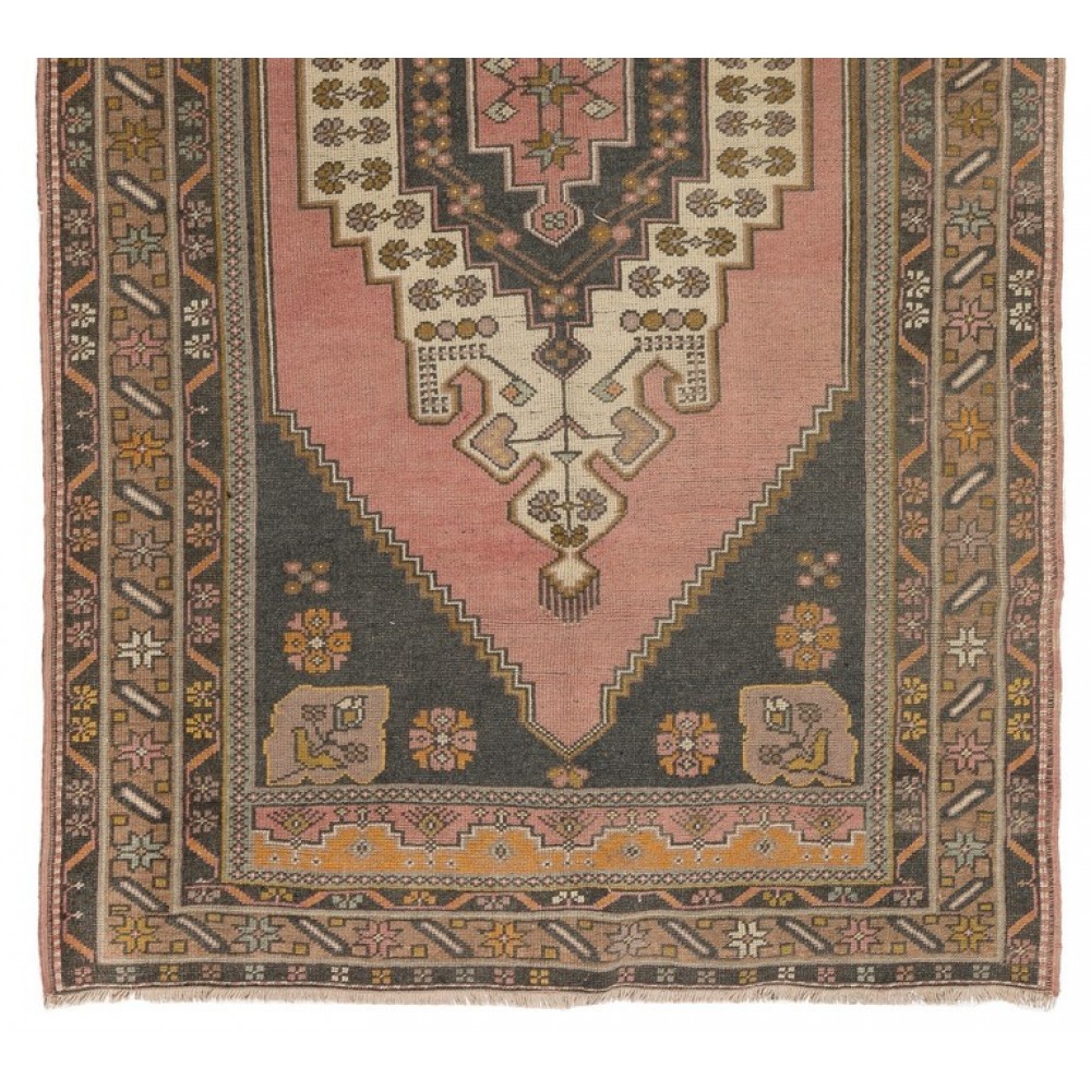 Authentic Handmade Vintage Turkish Village Rug