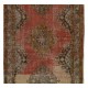 One-of-a-Kind Handmade Vintage Turkish Village Runner Rug for Hallway