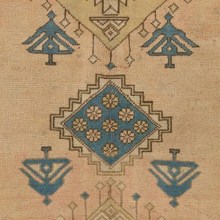 Vintage Handmade Central Anatolian Rug, 100% Wool