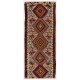 Vintage Hand-Woven Runner Kilim, Flat-weave Rug, 100% Wool