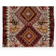 Vintage Hand-Woven Runner Kilim, Flat-weave Rug, 100% Wool