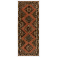 Handmade Hallway Runner. Kitchen Rug. Corridor Rug. 1960s Stair Rug
