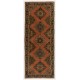 Handmade Hallway Runner. Kitchen Rug. Corridor Rug. 1960s Stair Rug
