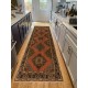 Handmade Hallway Runner. Kitchen Rug. Corridor Rug. 1960s Stair Rug
