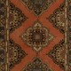 Hand-Knotted Vintage Turkish Runner Rug. Traditional Wool Carpet for Hallway