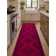 Pink Color Over-dyed Handmade Vintage & Modern Turkish Runner Pink Color Over-dyed Handmade Vintage & Modern Turkish Runner