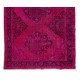 Pink Color Over-dyed Handmade Vintage & Modern Turkish Runner