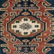 Unique Handmade Vintage Turkish Village Rug, 100% Wool