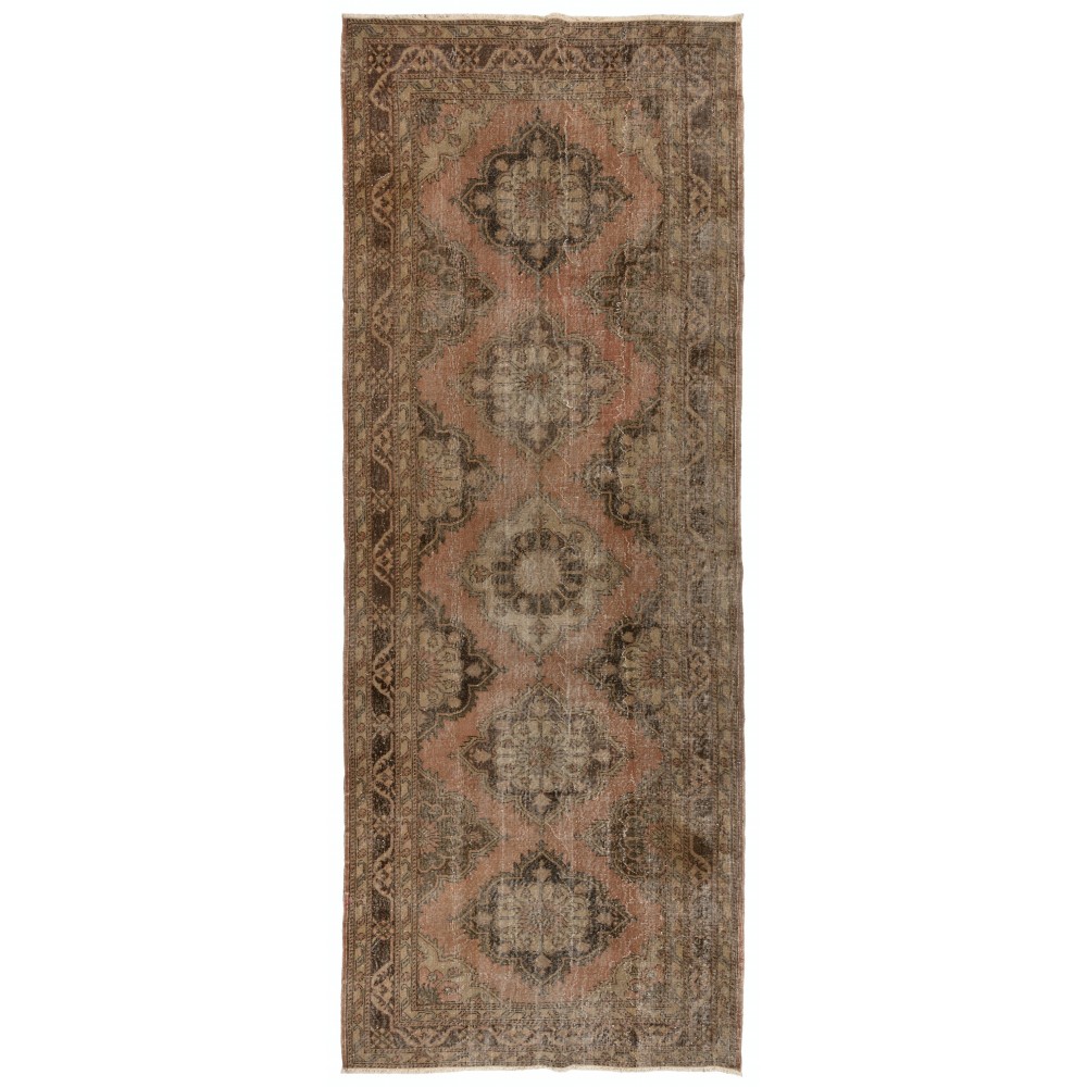 Tribal Style Corridor Rug from Turkey, 1960s Handmade Hallway Runner