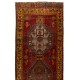 One-of-a-Kind Hand-knotted Vintage Wool Turkish Village Runner Rug