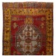 One-of-a-Kind Hand-knotted Vintage Wool Turkish Village Runner Rug