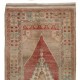 Hand-Knotted Vintage Anatolian Area Rug with Tribal Style, circa 1960