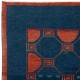 Modern Geometric Area Rug. Contemporary Hand-knotted Wool Carpet