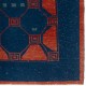 Modern Geometric Area Rug. Contemporary Hand-knotted Wool Carpet