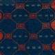 Modern Geometric Area Rug. Contemporary Hand-knotted Wool Carpet