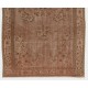 Hand-knotted Vintage Turkish Area Rug with Medallion Design