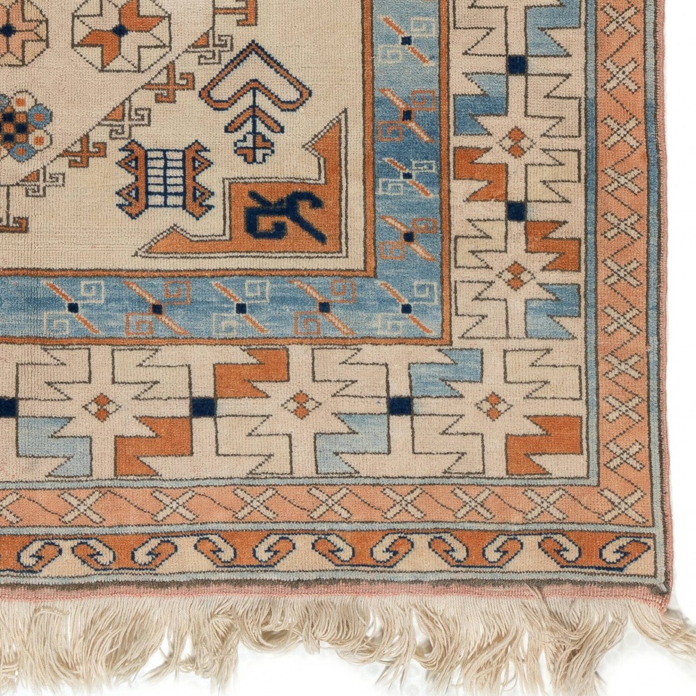 Vintage Anatolian Rug, One of a Kind Hand-knotted Carpet, Soft Wool Pile
