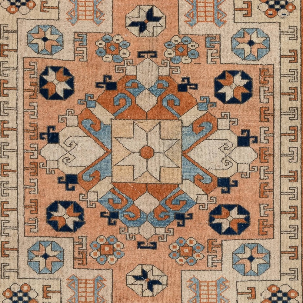 Vintage Anatolian Rug, One of a Kind Hand-knotted Carpet, Soft Wool Pile