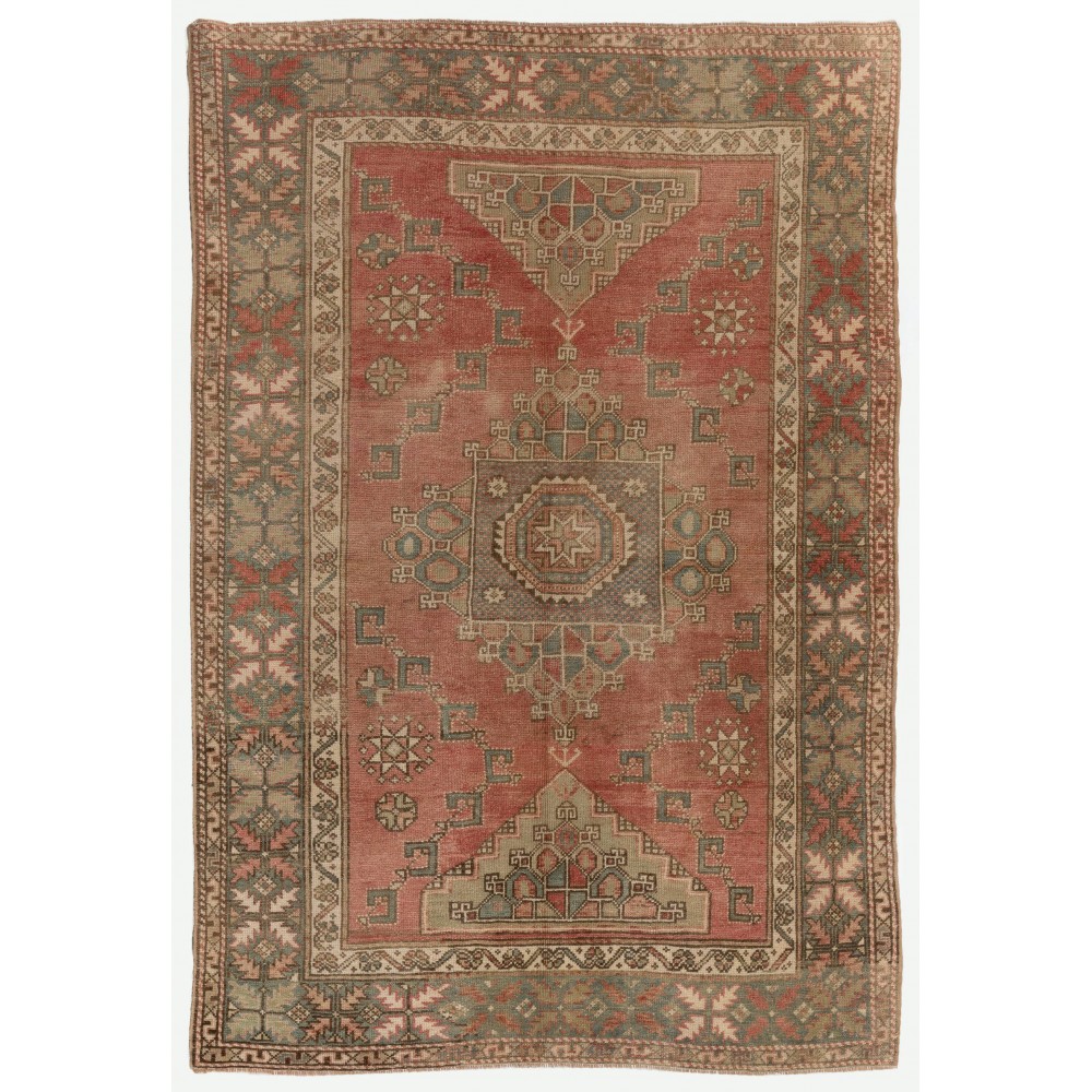 Antique Turkish Bergama Rug, One of a Kind Wool Carpet, circa 1920